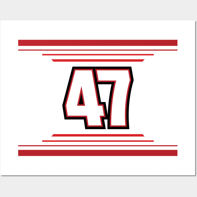 Ricky Stenhouse Jr #47 2024 NASCAR Design Wall Art by AR Designs 